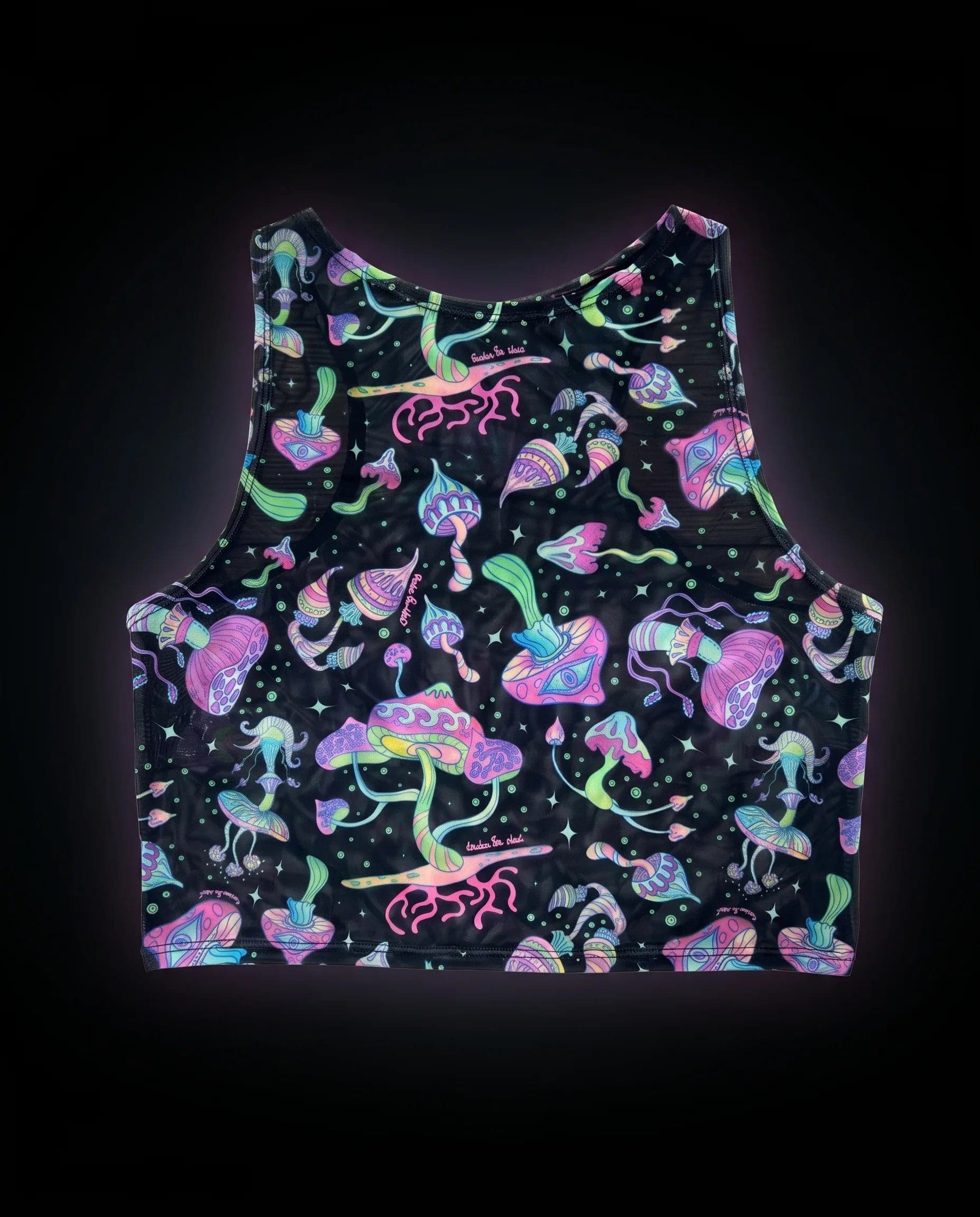 Shroomie Mesh Crop Top