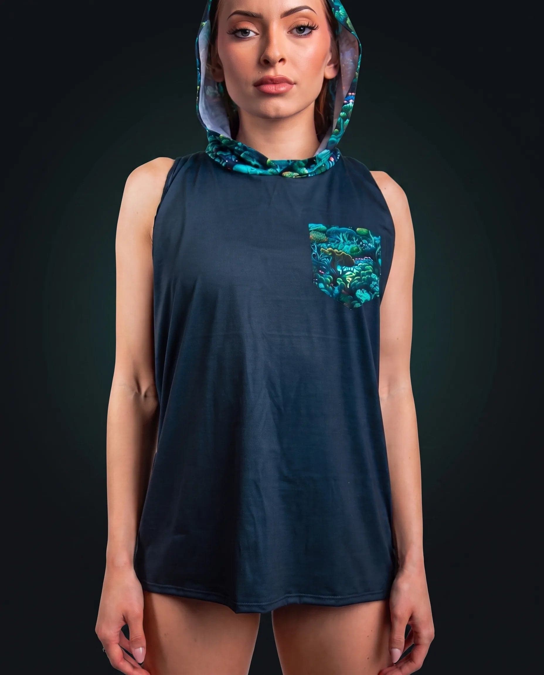 Faewood Tank Top with Hood