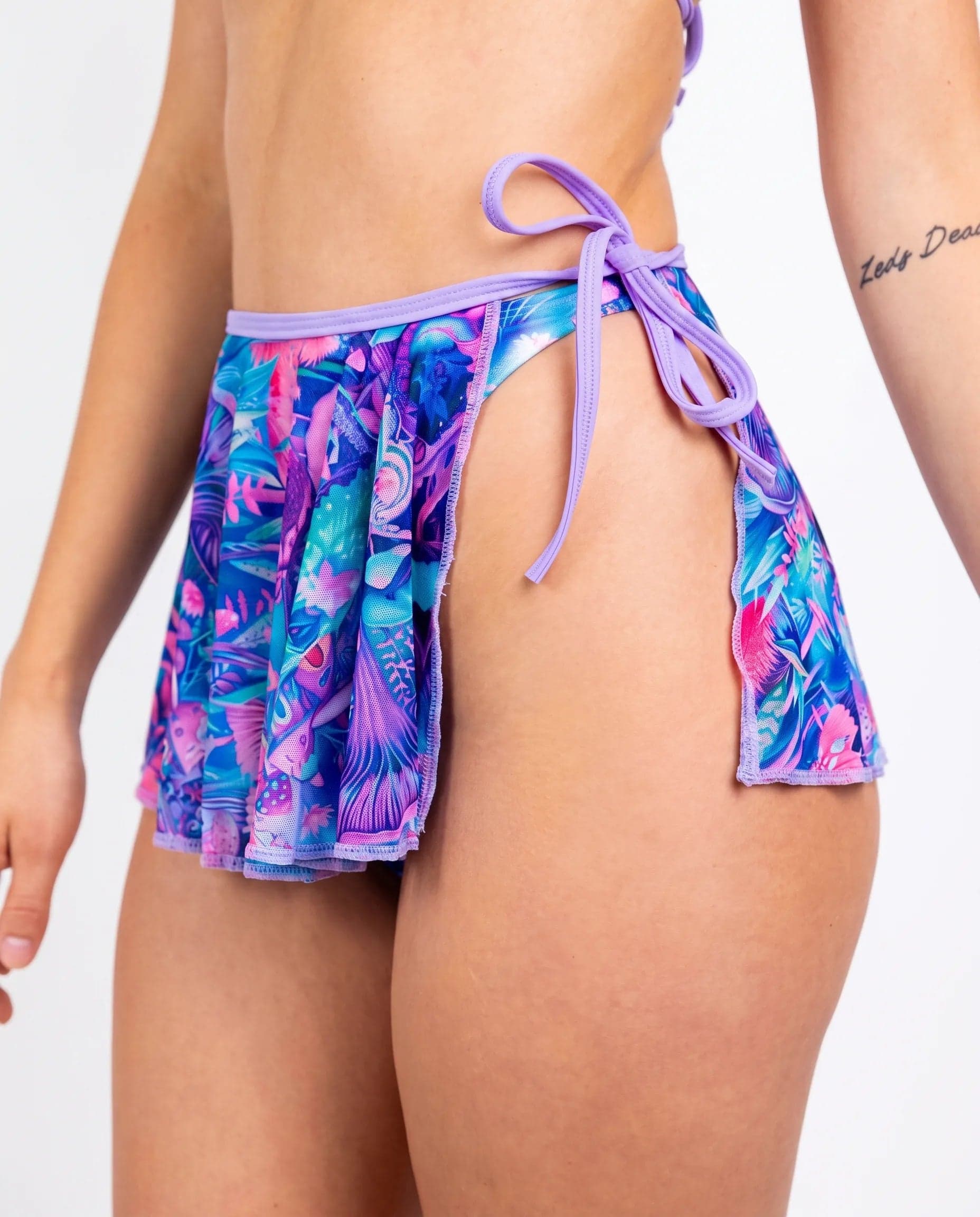 Fairycore Mesh Swirl Skirt