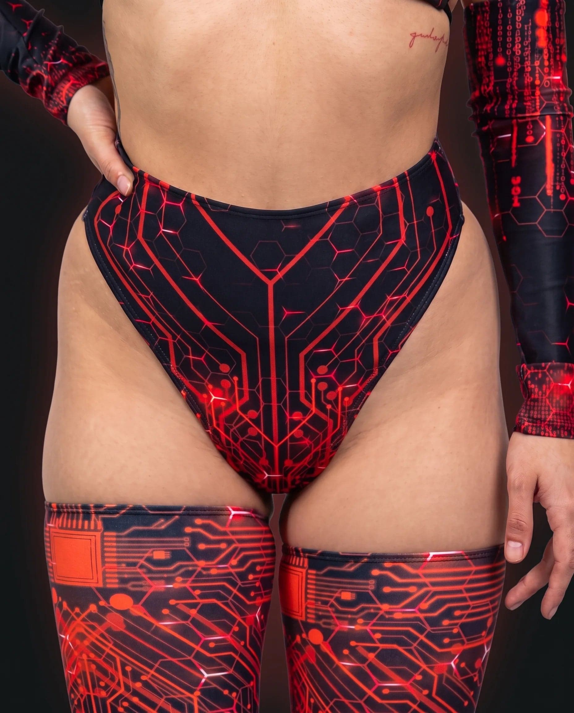 Red Singularity High Waist Thong