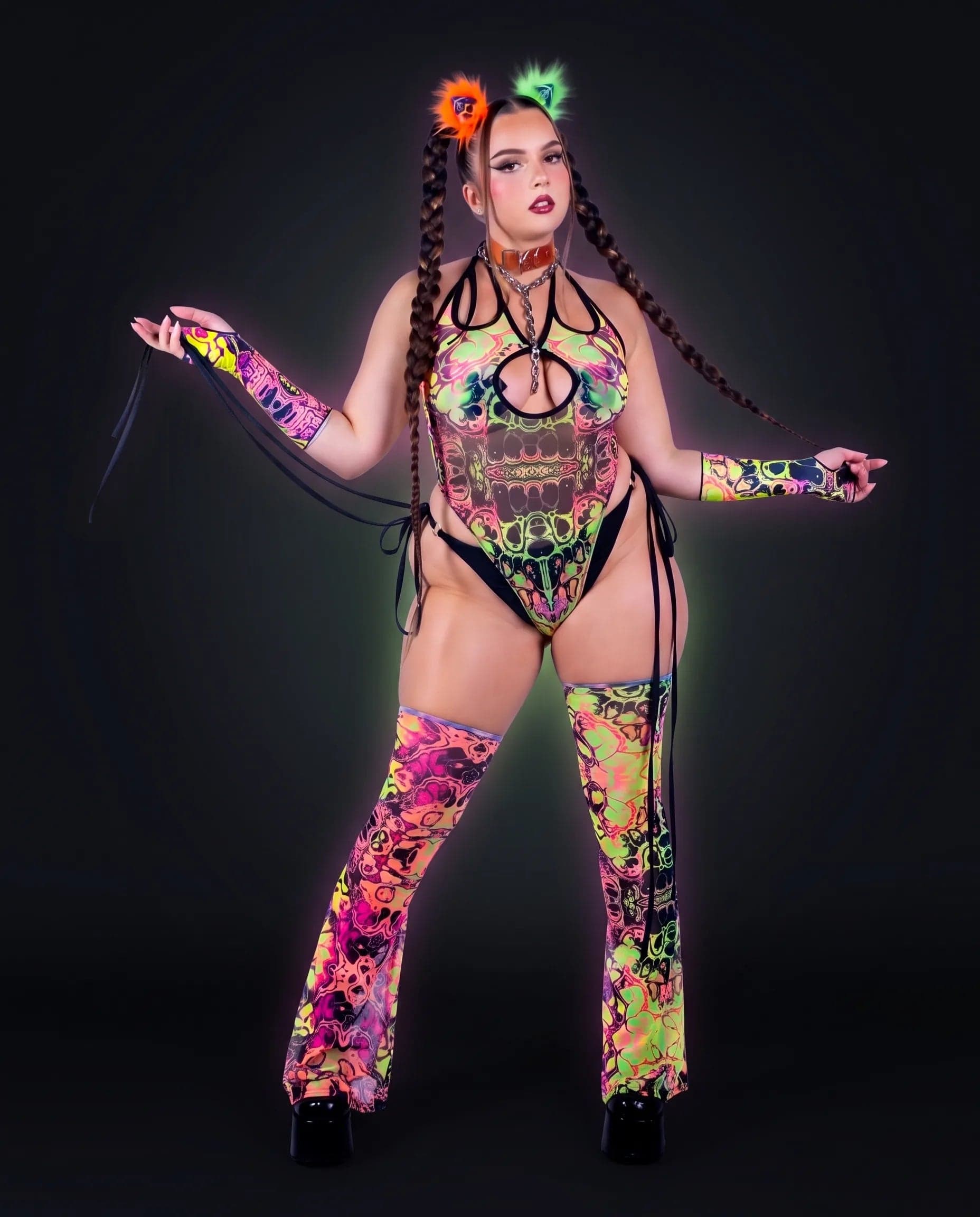 Intensity Cross Faded Bodysuit Set