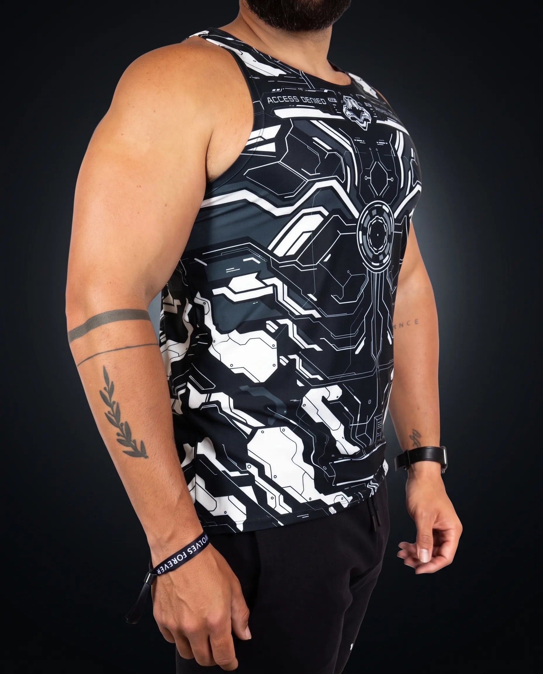 Mechanoid Unisex Tank Top - Black
