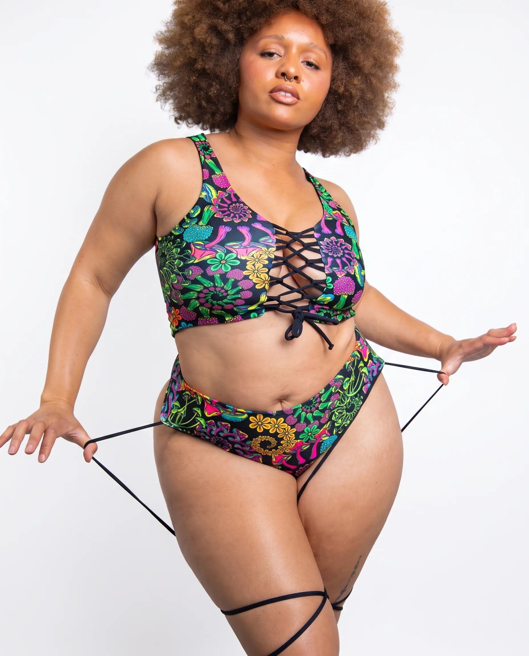 PsyBloom Strappy High Waisted Thong