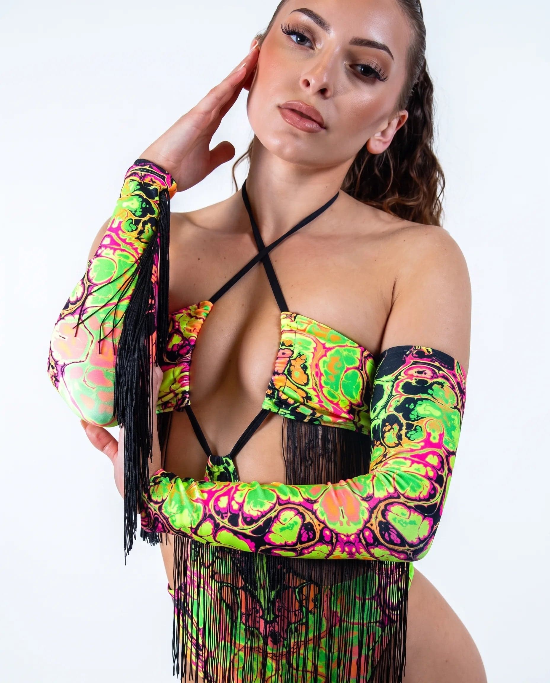Intensity Arm Sleeves with Fringe