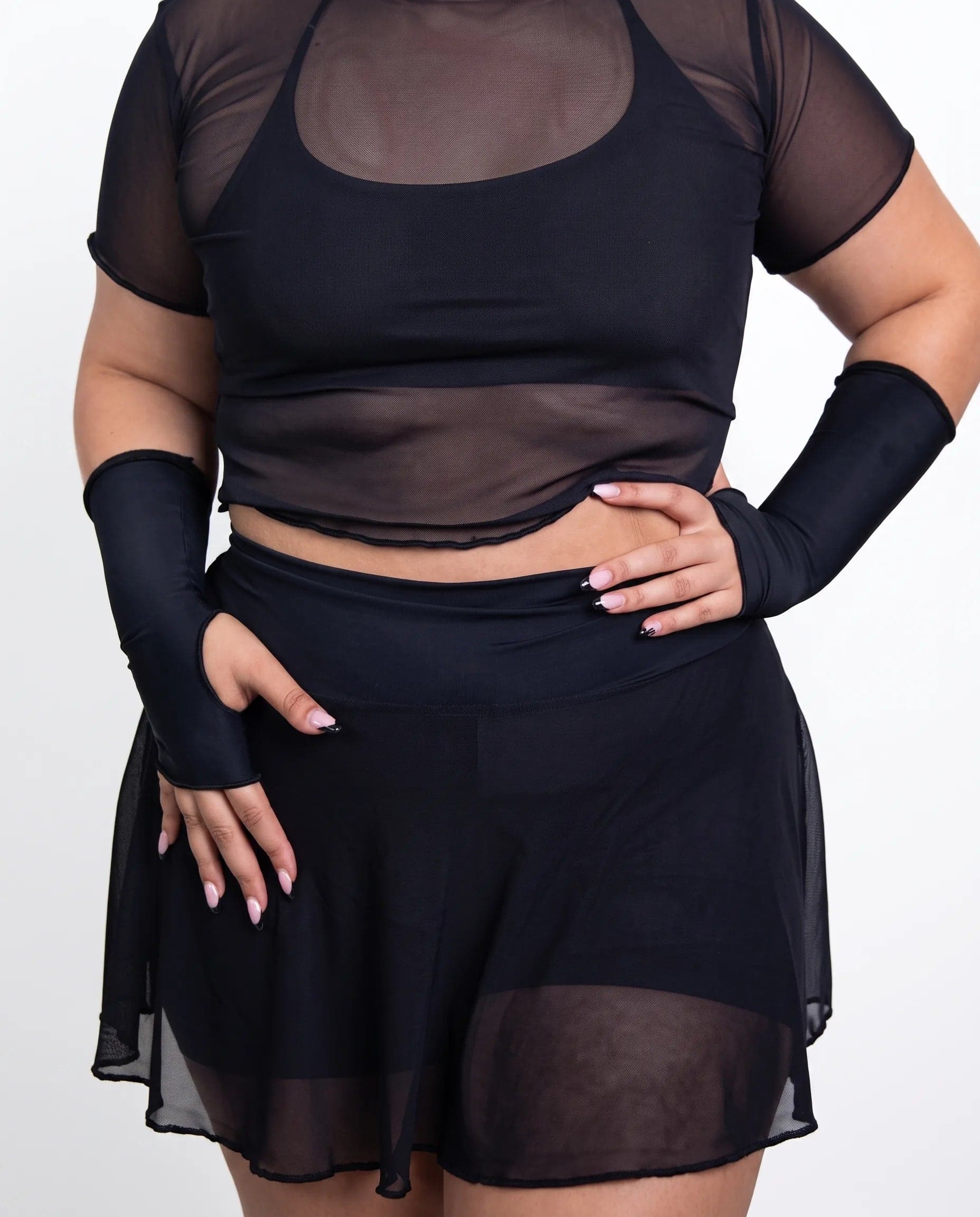 Matte Black Gloves