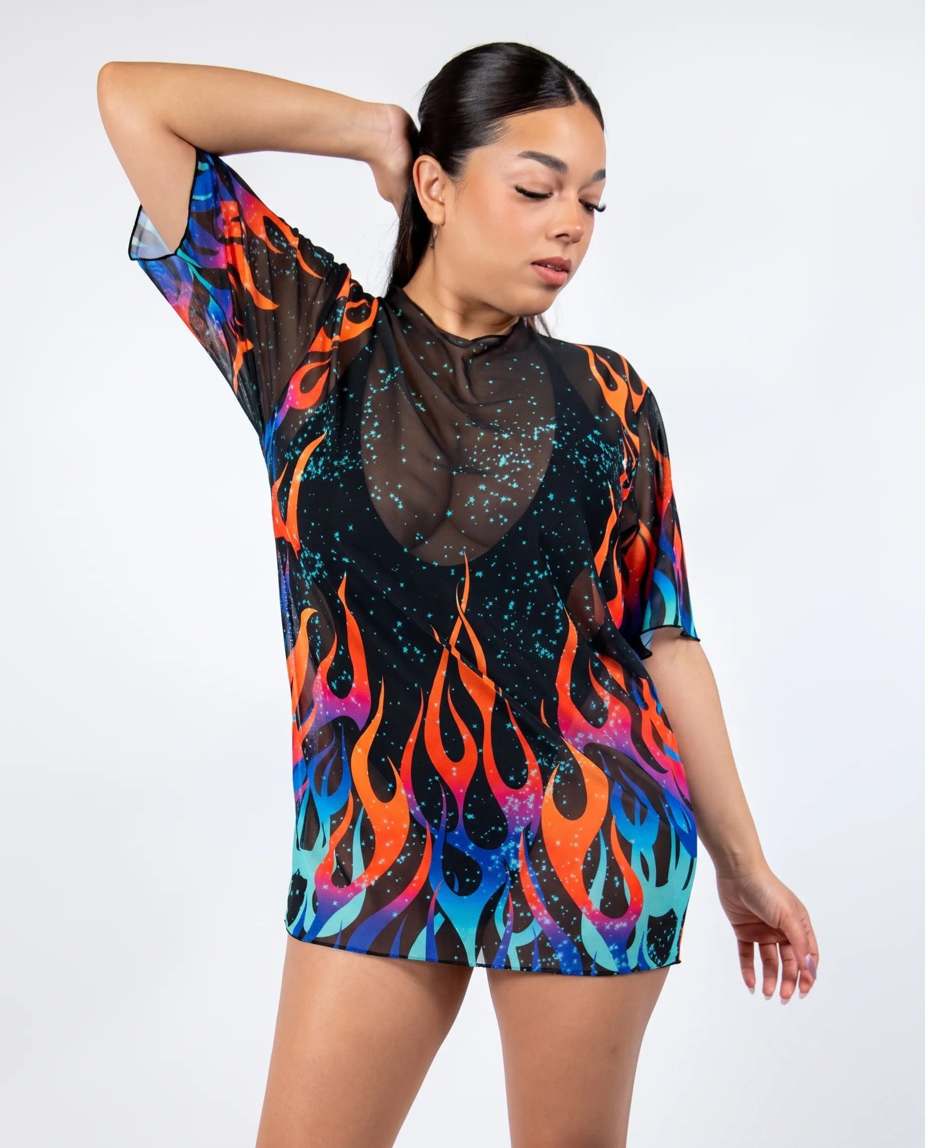 Blaze Mesh Oversized Tee