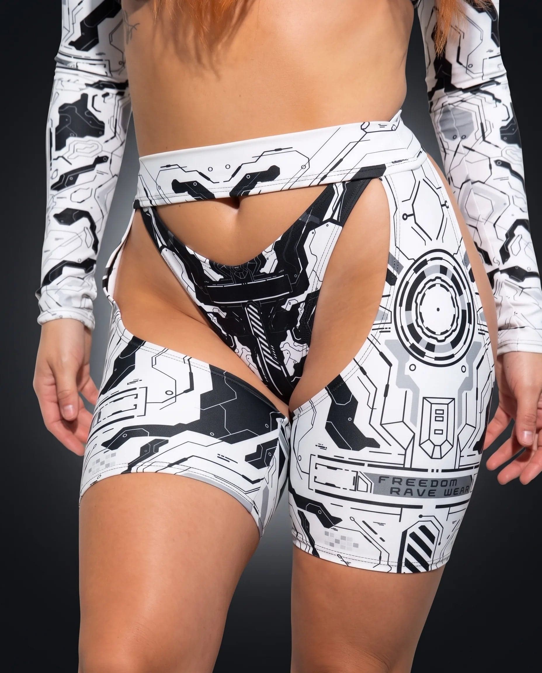 Mechanoid Chaps - White