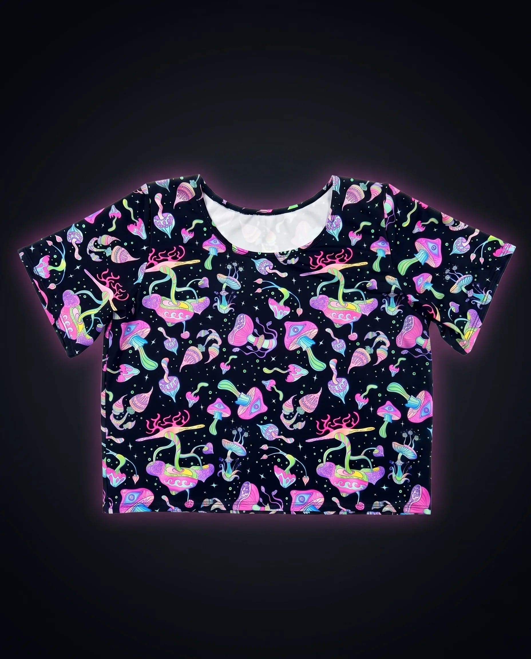Mushies Boyfriend Crop Top