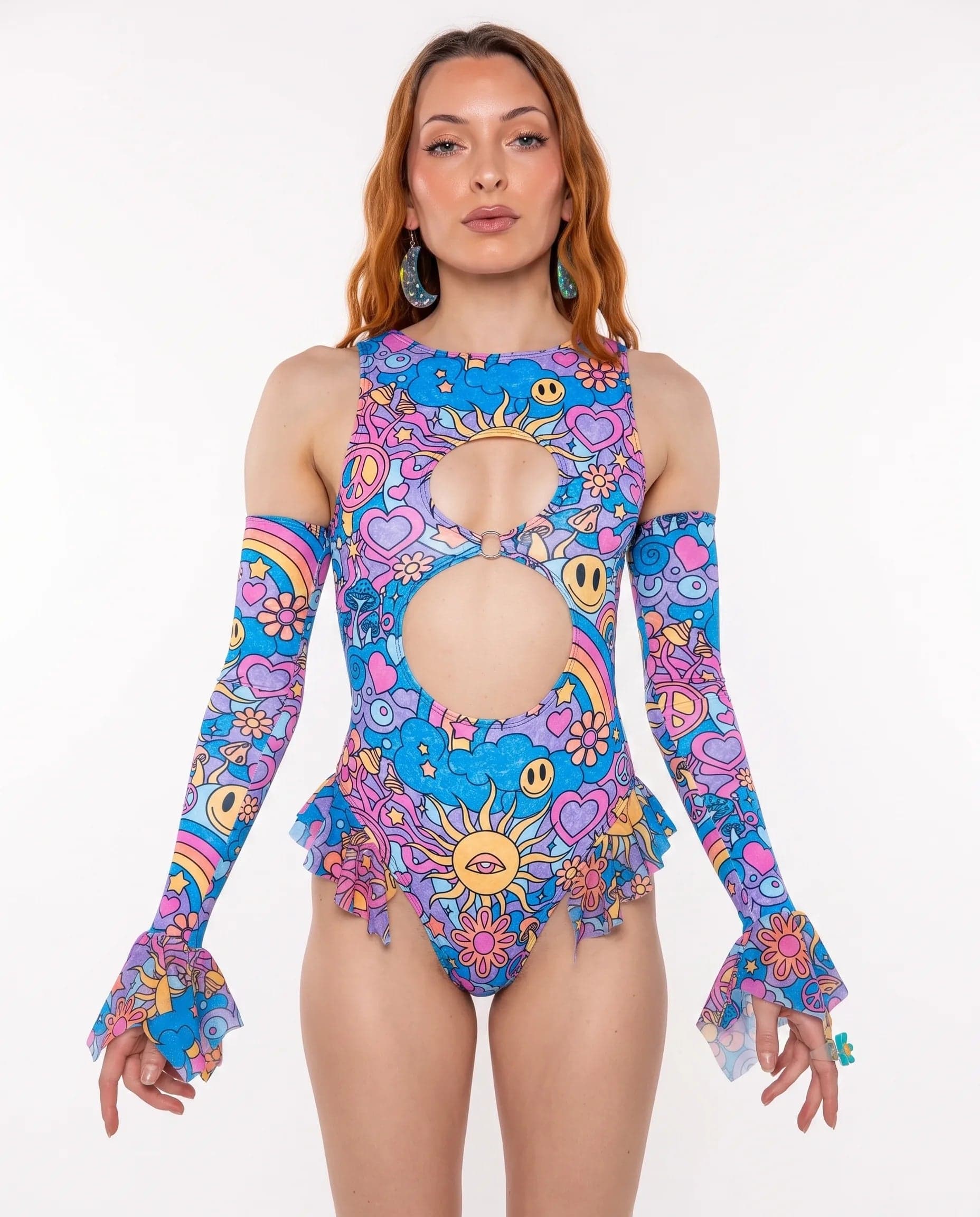 Groovy Keyhole Bodysuit