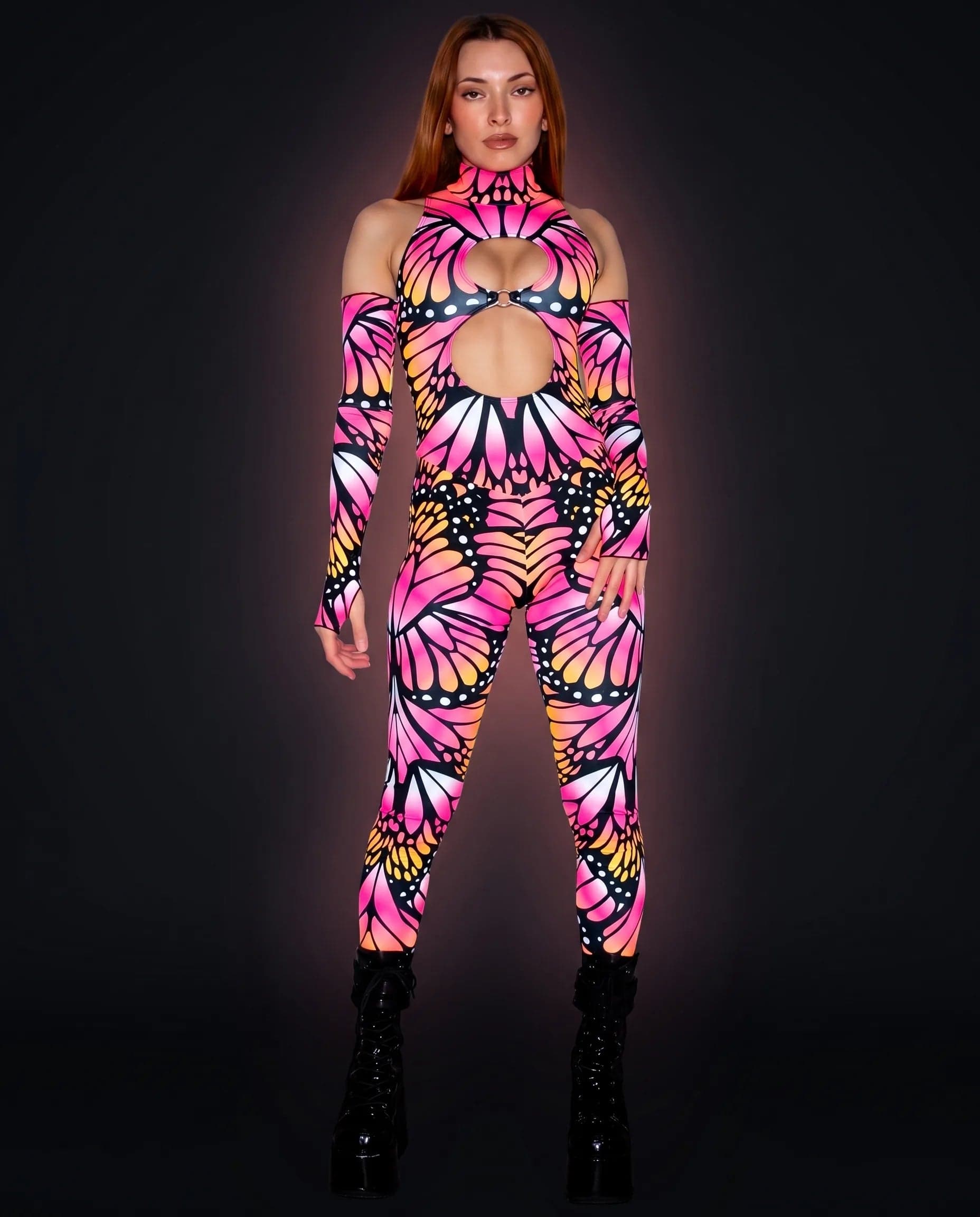 Limited Edition Monarch Cold Shoulder Jumpsuit
