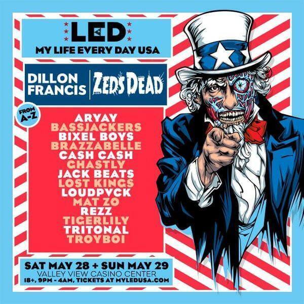 The LED USA Lineup is Born to Rage! Rave Blog