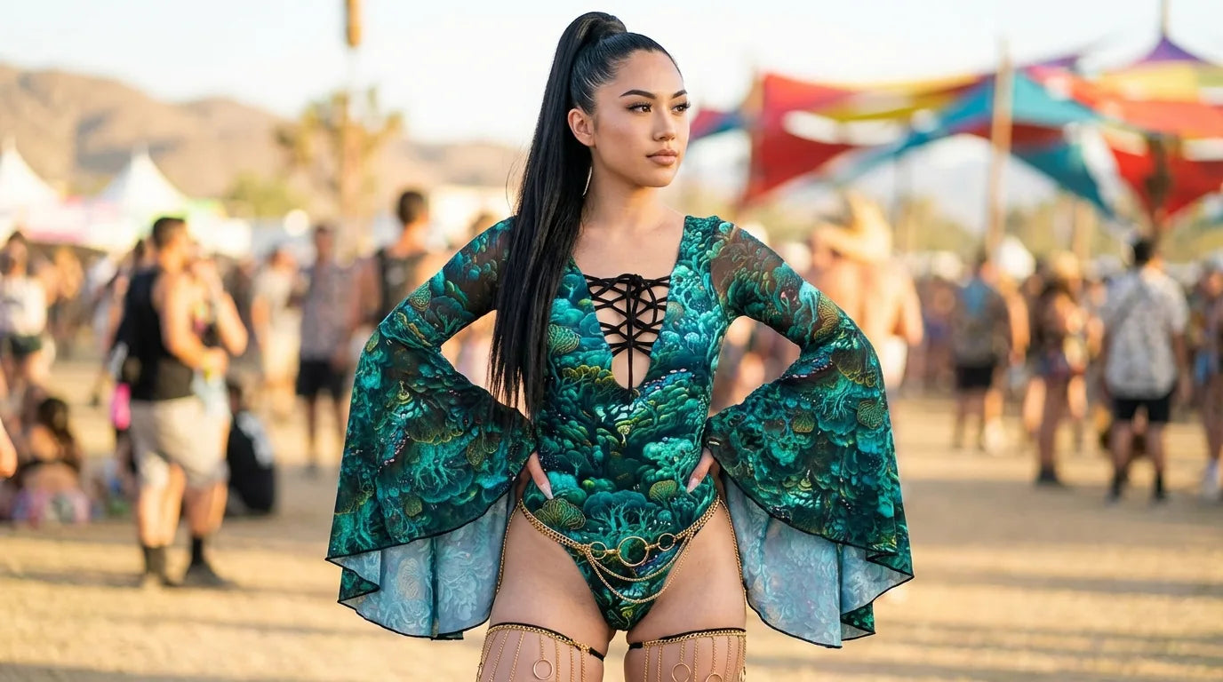 Featured image — Drum and Bass Rave Outfits: What to Wear to a DnB Night — Freedom Rave Wear