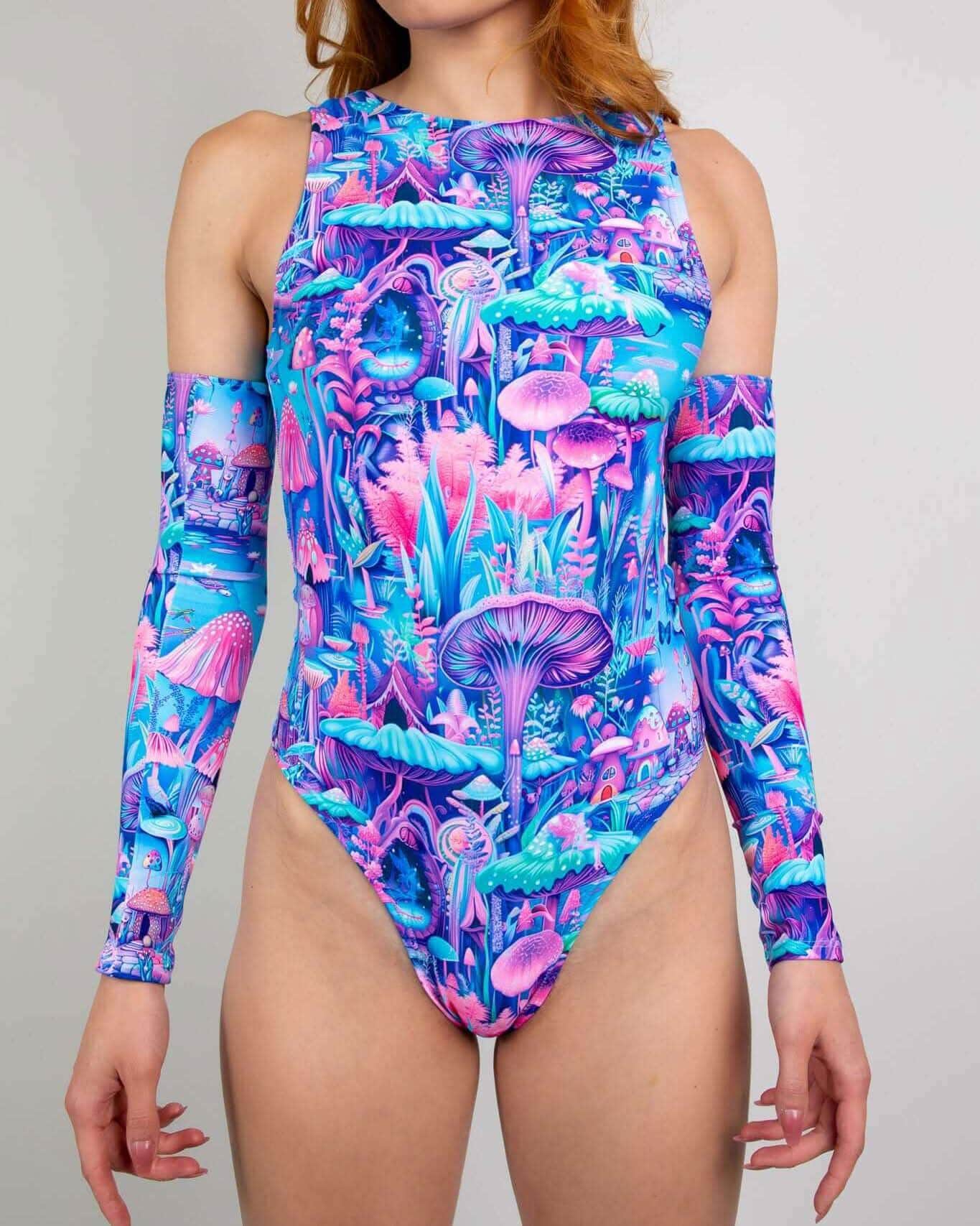 Fairycore High Neck Bodysuit — Style Inspo Series- Koi Couture — Freedom Rave Wear