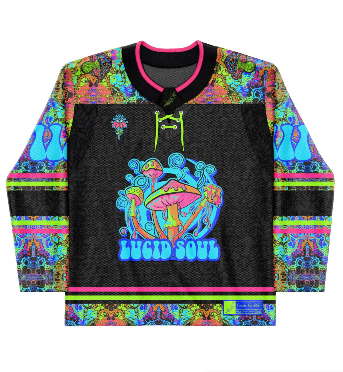 Rave Jerseys featuring bold, custom, sublimated and embroidery designs, perfect as an EDM jersey for raves and music festivals.