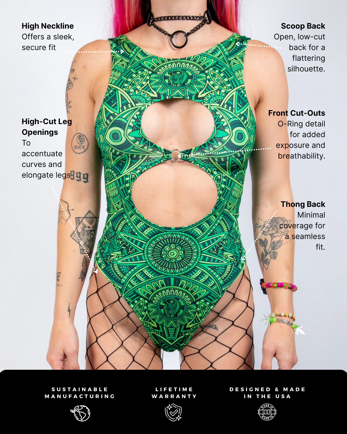 Dominion Keyhole Bodysuit