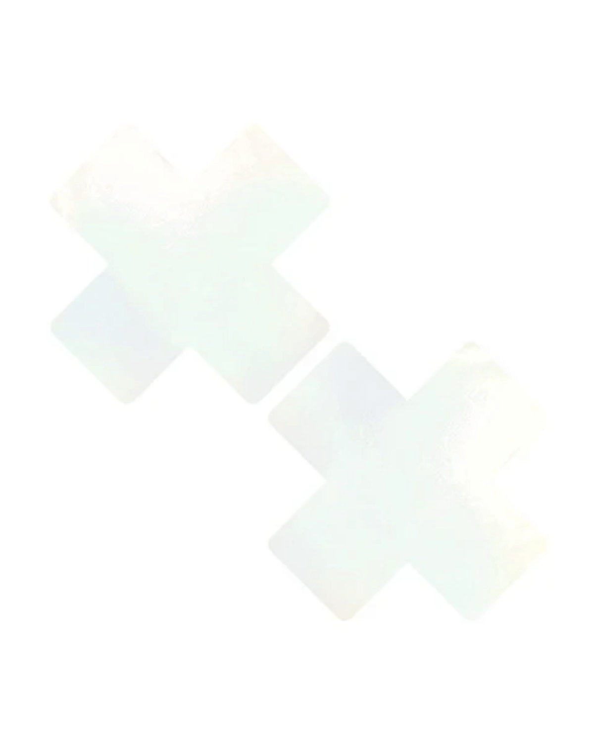 Arctic Fox Wet Vinyl X Factor Nipple Cover Pasties, perfect for rave outfits, parties, and stylish fashion emergencies.