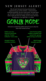 Stylized graphic of the Goblin Mode Hockey Jersey emphasizing preorder details and Limited Edition branding.