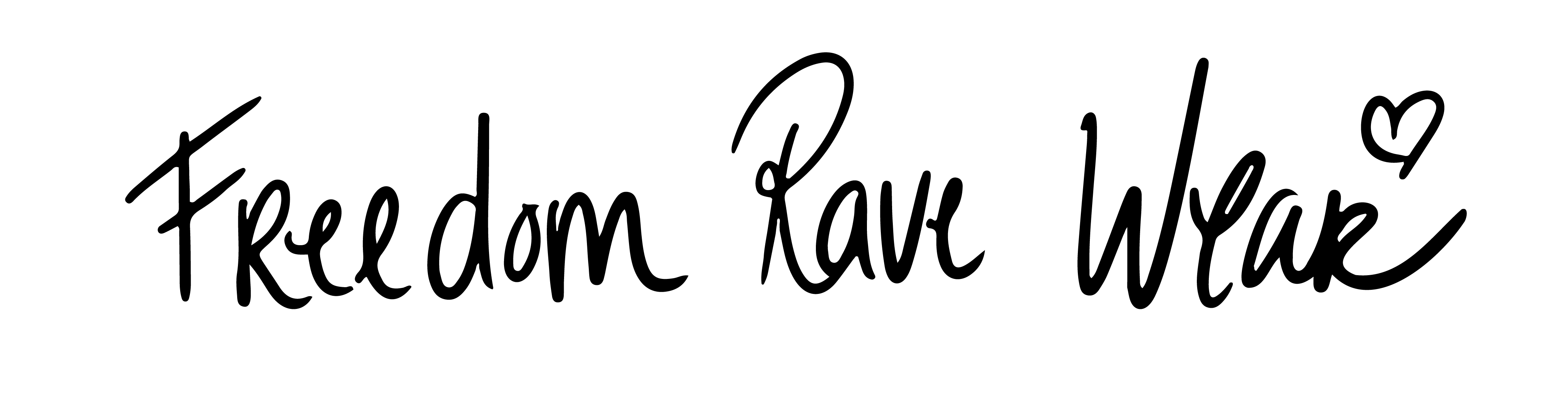 Freedom Rave Wear logo showcasing vibrant and stylish clothing for rave fashion enthusiasts.