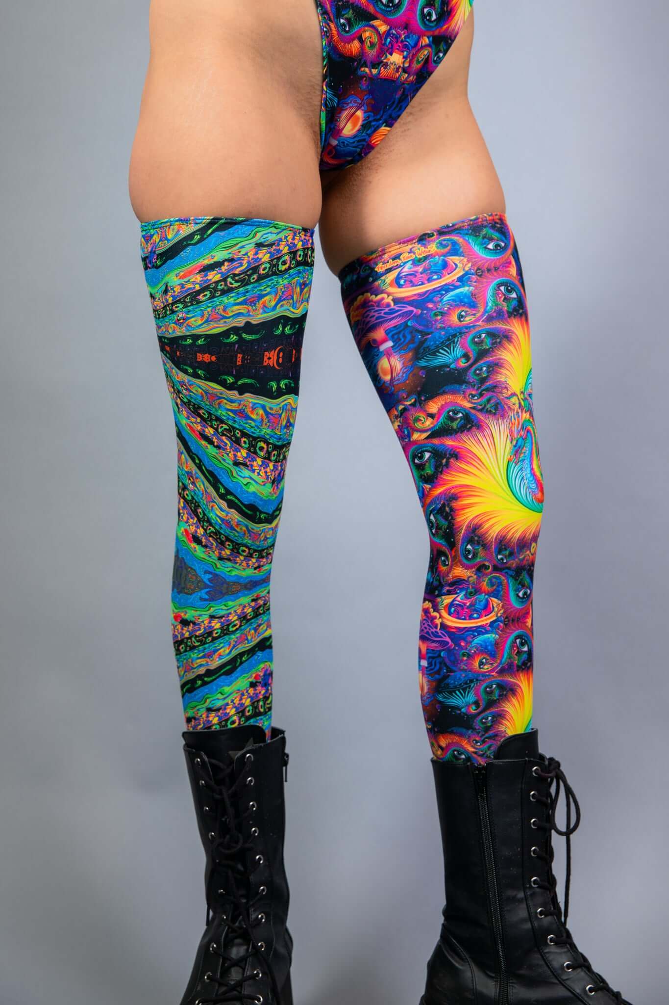 Chase Face 50/50 Leg Sleeves Freedom Rave Wear Size: X-Small