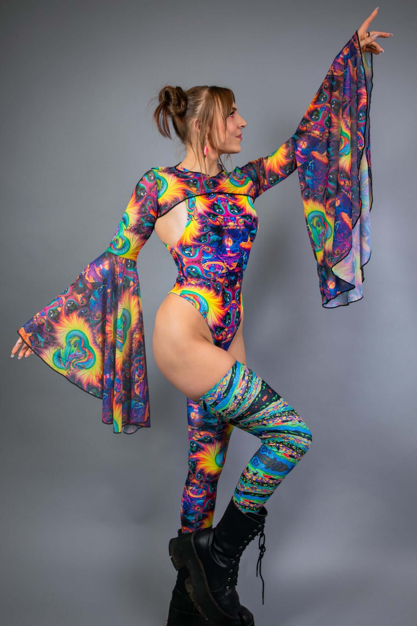 YEOW Mesh Bell Sleeves Freedom Rave Wear Size: Small/Medium