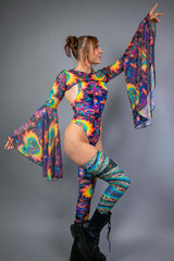 YEOW Mesh Bell Sleeves Freedom Rave Wear Size: Small/Medium