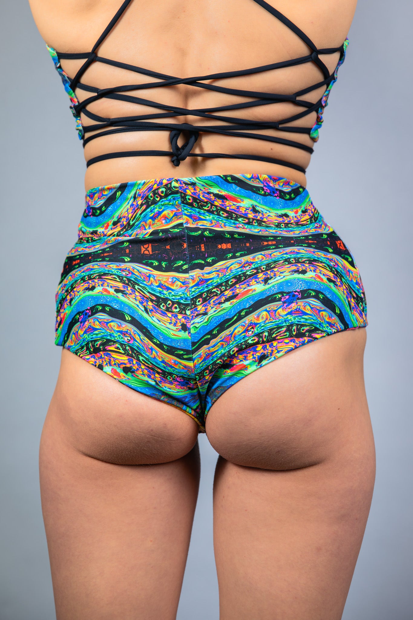 Chase Face Reversible High Waisted Bottoms