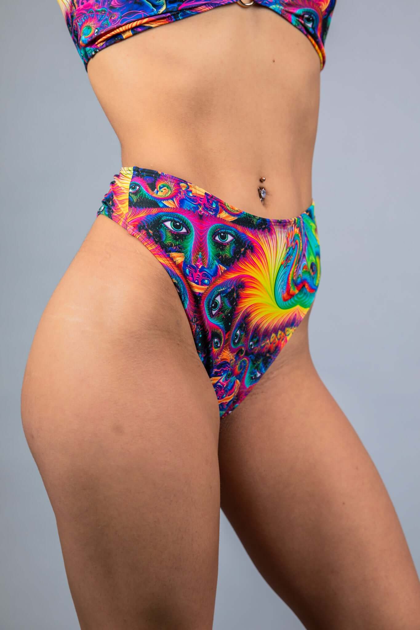 YEOW High Waisted Thong Freedom Rave Wear Size: X-Small