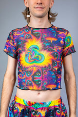 YEOW Mesh Baby Tee Freedom Rave Wear Size: X-Small
