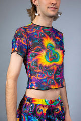 YEOW Mesh Baby Tee Freedom Rave Wear Size: X-Small