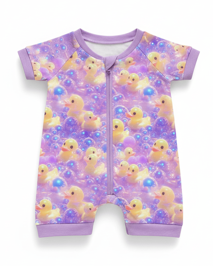 Baby's First Rave Zippered Shortie Romper