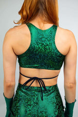 Emerald Holo Teaser Top with Straps FRW New Size: X-Small