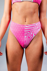 Electricity High Waisted Thong Freedom Rave Wear Size: X-Small