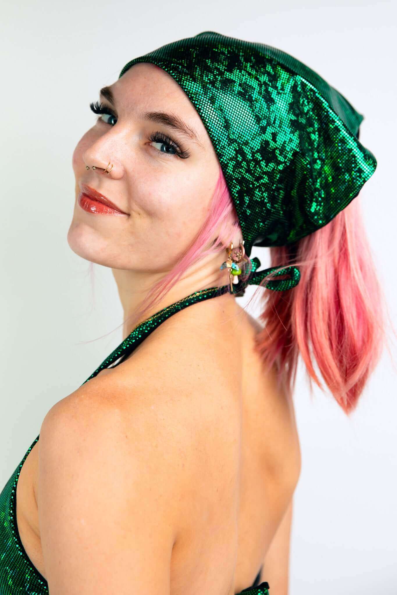 Emerald Holo Bandana FRW New Size: One Size