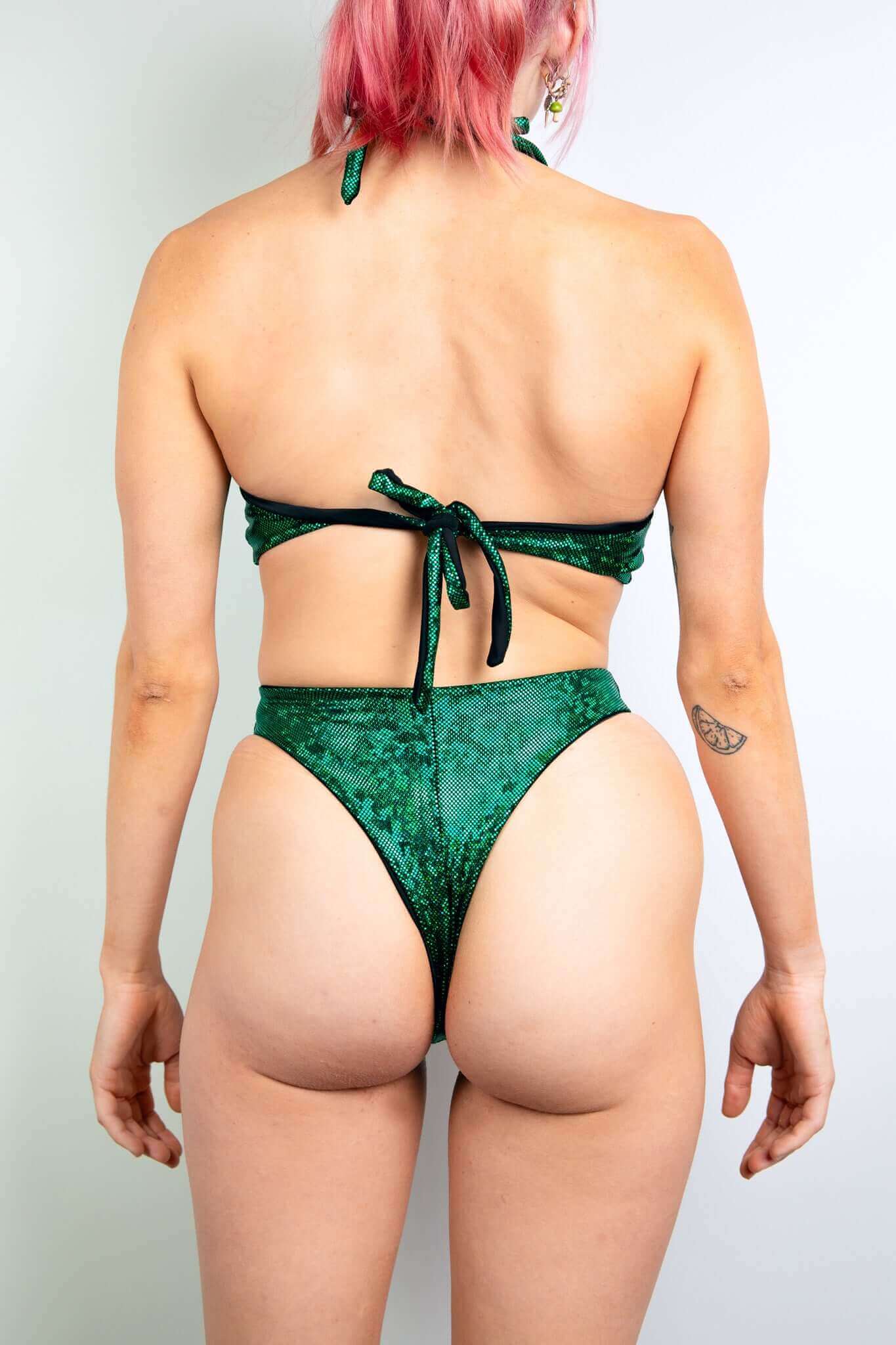 Emerald Holo O-Ring Bodysuit FRW New Size: X-Small