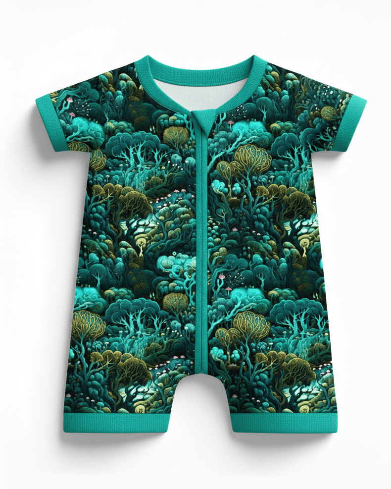 Baby's First Rave Zippered Shortie Romper