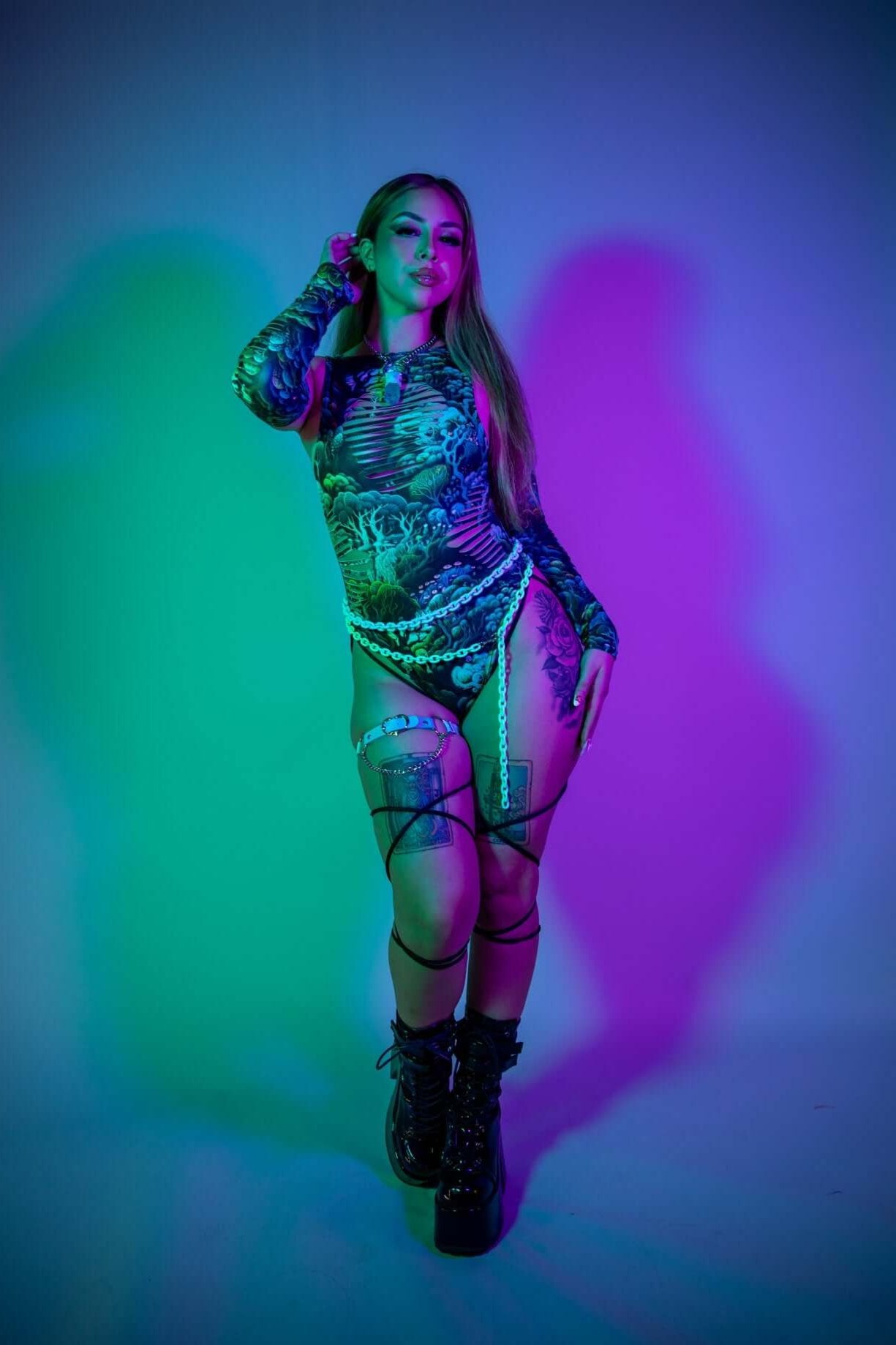 rave outfits in a photoshoot for black november as the mobile banner image