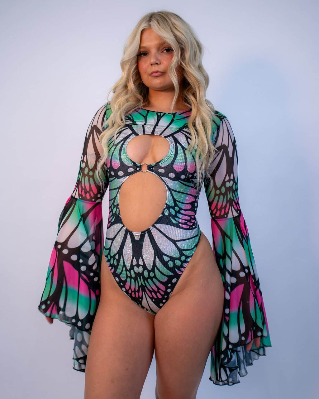 Flutter Mesh Bell Sleeves