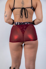 Heartbreaker Mesh Cinch Skirt