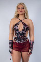 Heartbreaker Mesh Cinch Skirt