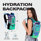 Hydration Pack Backpack (Medium) featuring a stylish design, lightweight, and adjustable for comfort with a side pocket.