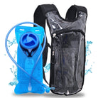 Hydration Pack Backpack (Small) featuring a 2L BPA-free hydration bladder and adjustable straps for comfort.