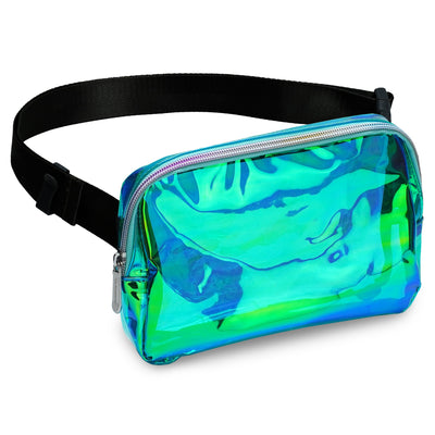 Fanny Pack (1 Pocket) featuring a stylish iridescent design, ideal for rave outfits and versatile wear.