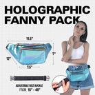 Rave Fanny Pack and adjustable belt, ideal for music festivals and active outings.