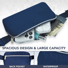 Fanny Pack (1 Pocket) with spacious design, waterproof features, and large capacity for essentials.