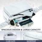 Fanny Pack (3 Pocket) with spacious design, large capacity, card slots, and waterproof features, perfect for rave outfits.