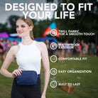 Fanny Pack (1 Pocket) stylish design with waterproof exterior for rave outfits and everyday use.