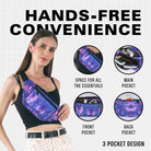 Rave Fanny Pack featuring hands-free convenience and three pocket design for essentials, ideal for Rave Outfits.