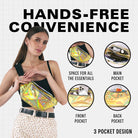 Rave Fanny Pack features hands-free convenience with three pockets for all essentials, perfect for festivals and travel.