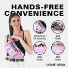 Rave Fanny Pack with hands-free convenience, showcasing 3 pocket design for essentials, perfect for festivals and parties.