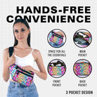 Rave Fanny Pack featuring hands-free convenience and 3 pocket design for essentials.